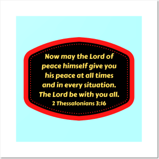 Bible Verse 2 Thessalonians 3:16 Posters and Art